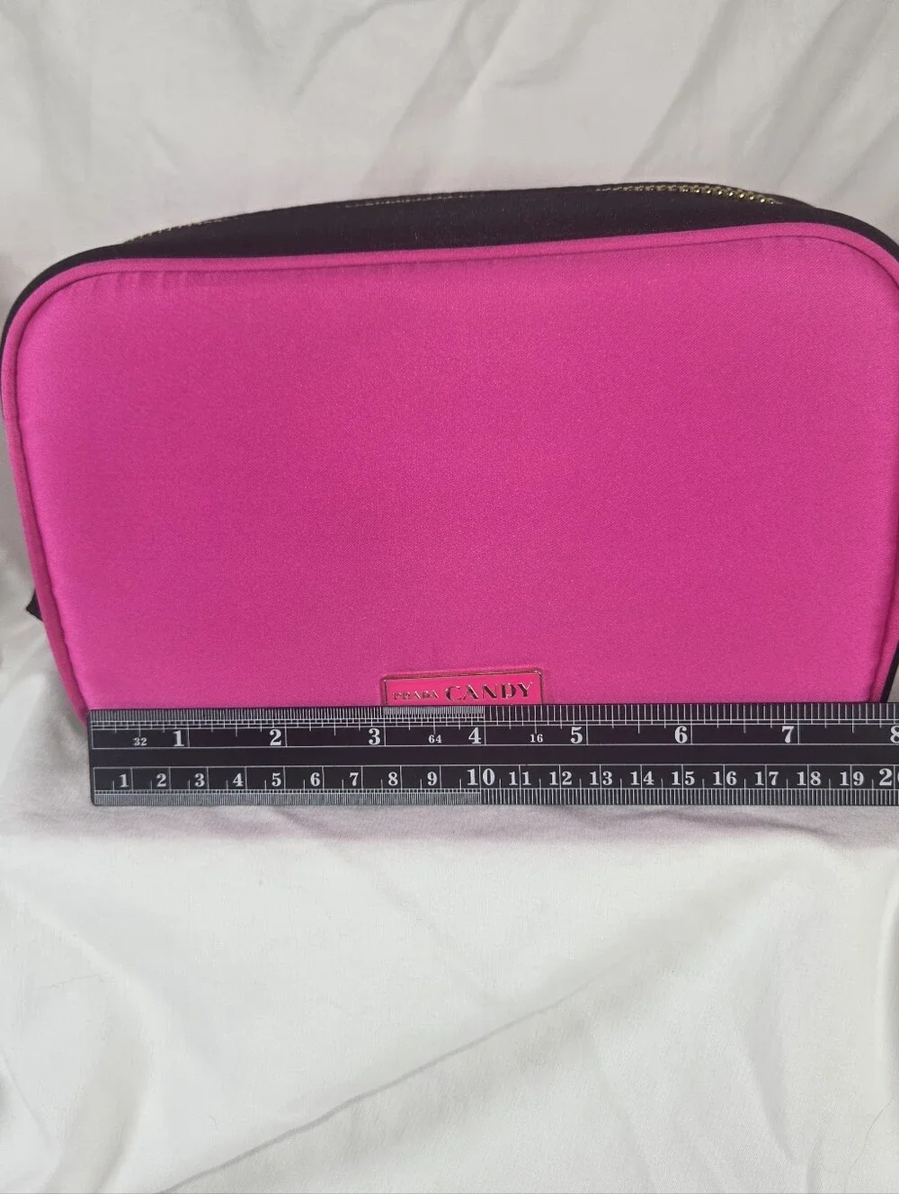 Prada Candy Fuchsia and Black Cosmetic Case